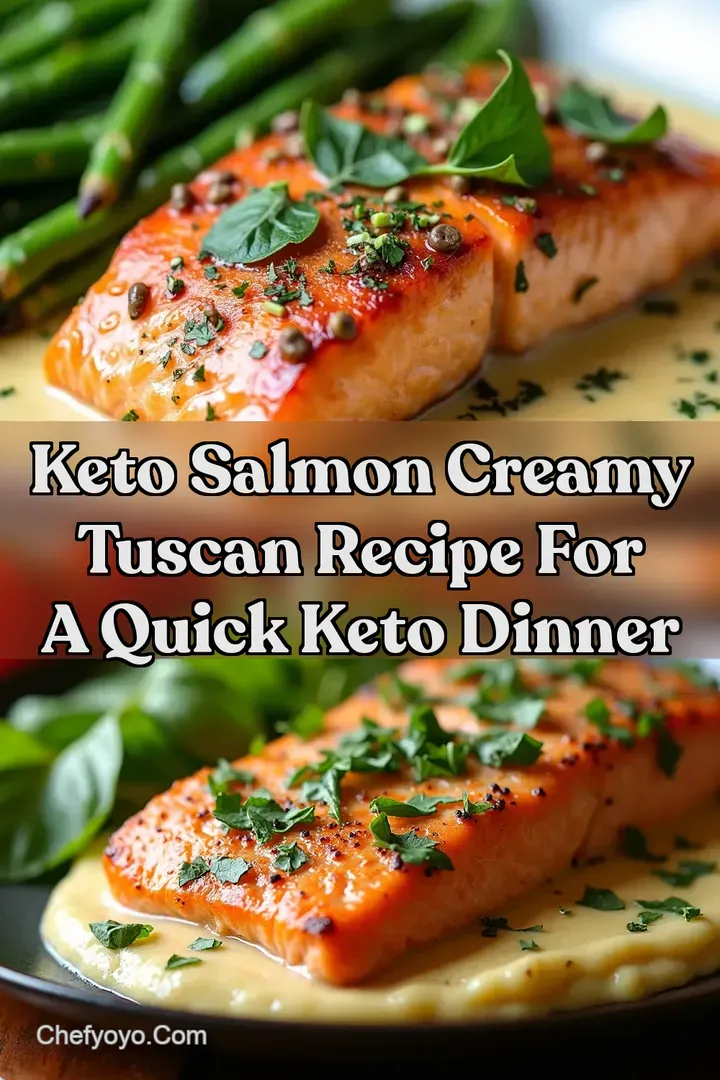Keto Salmon Creamy Tuscan Recipe for a Quick Keto Dinner