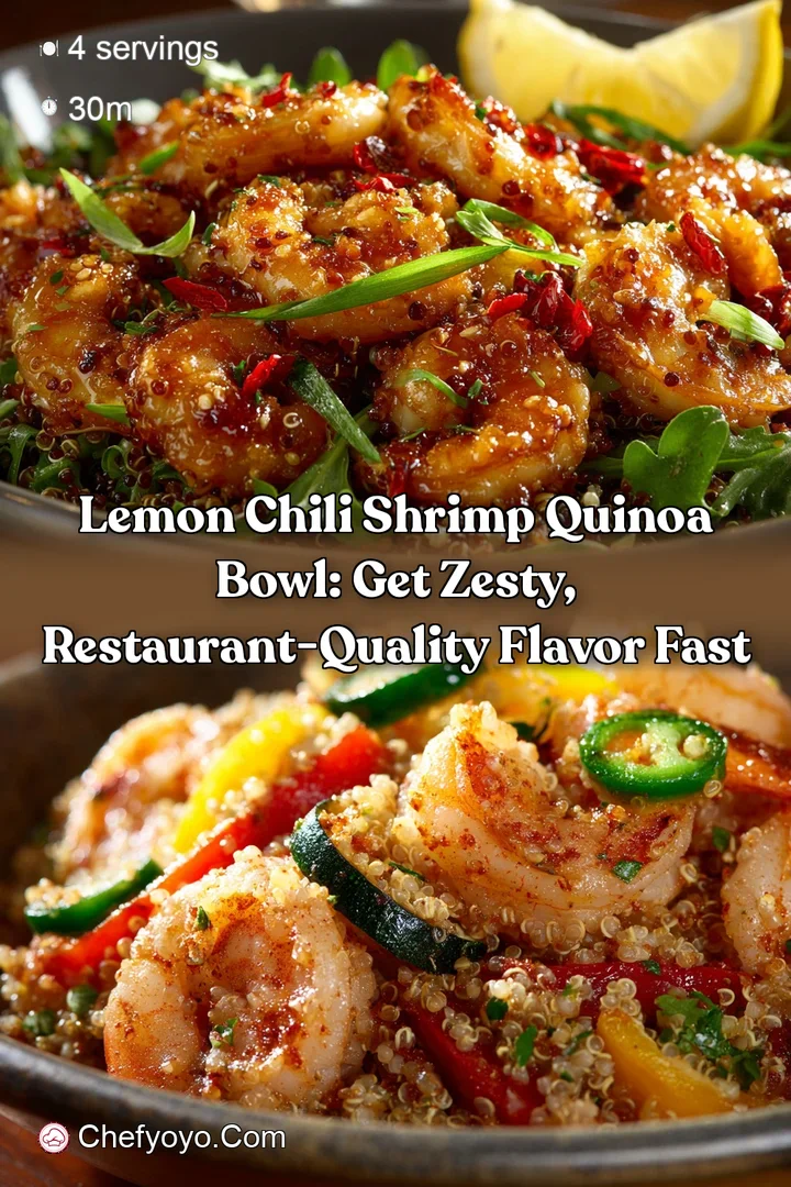 Lemon Chili Shrimp Quinoa Bowl: Get Zesty Restaurant-Quality Flavor Fast