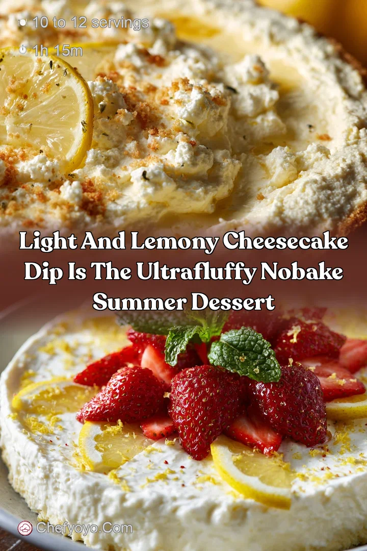 Light and Lemony Cheesecake Dip is the UltraFluffy NoBake Summer Dessert
