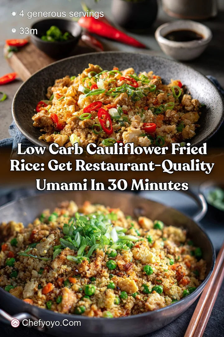 Low Carb Cauliflower Fried Rice: Get Restaurant-Quality Umami in 30 Minutes