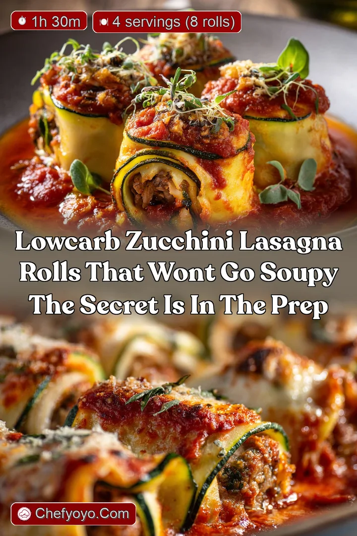 LowCarb Zucchini Lasagna Rolls That Wont Go Soupy The Secret is in the Prep