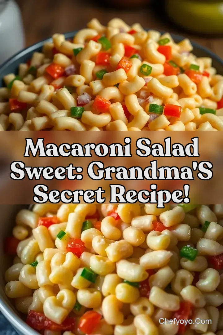 Macaroni Salad Sweet: Grandma s Secret Recipe!