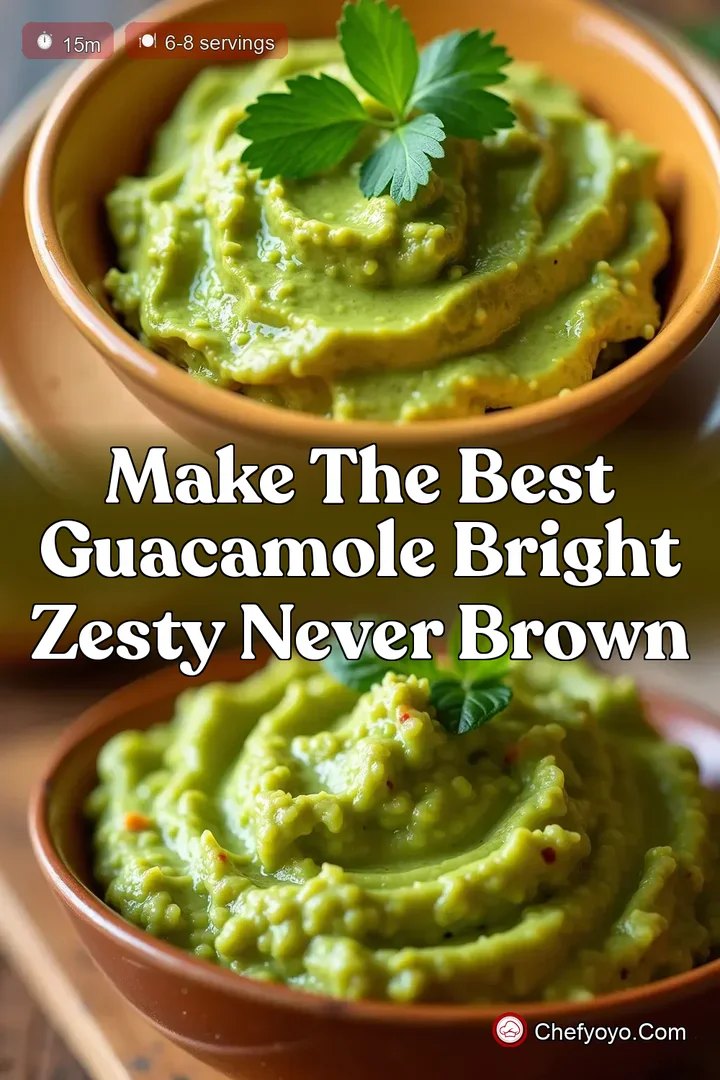 Make the Best Guacamole Bright Zesty Never Brown