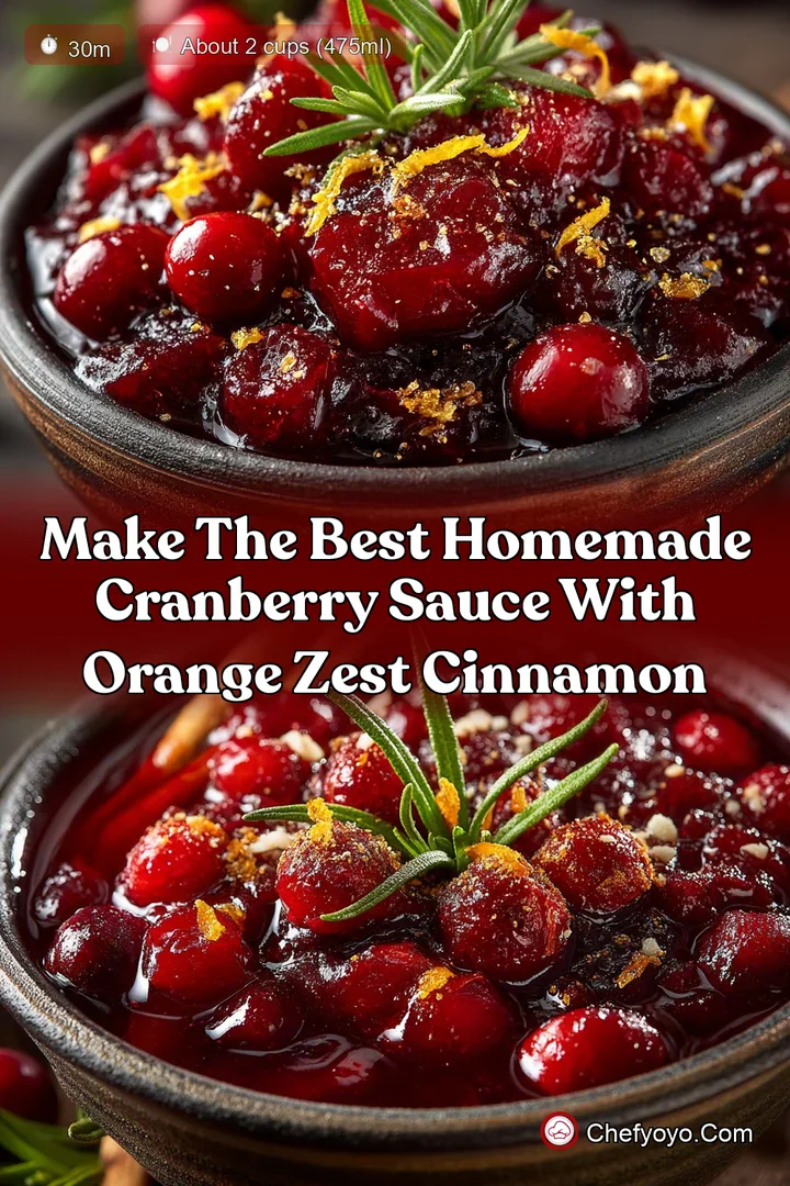 Make the Best Homemade Cranberry Sauce with Orange Zest Cinnamon