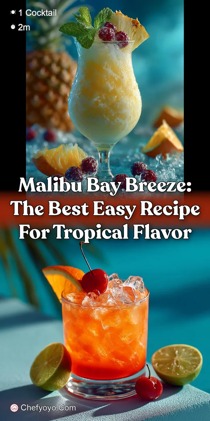 Malibu Bay Breeze: The Best Easy Recipe for Tropical Flavor