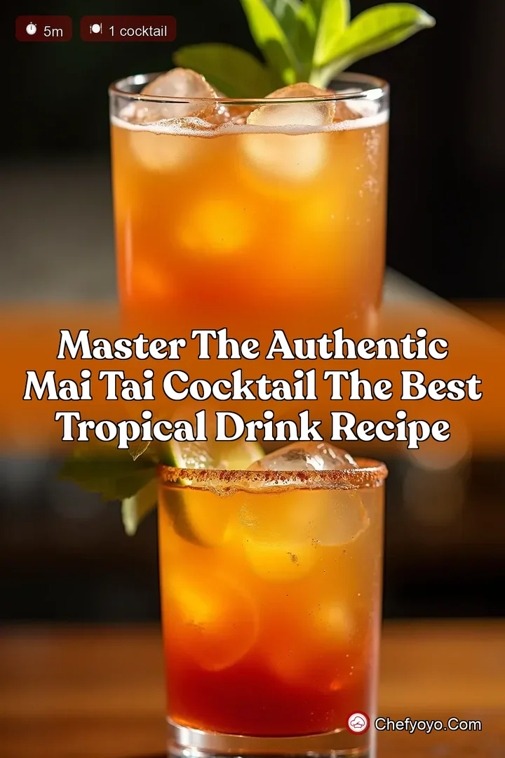 Master the Authentic Mai Tai Cocktail The Best Tropical Drink Recipe