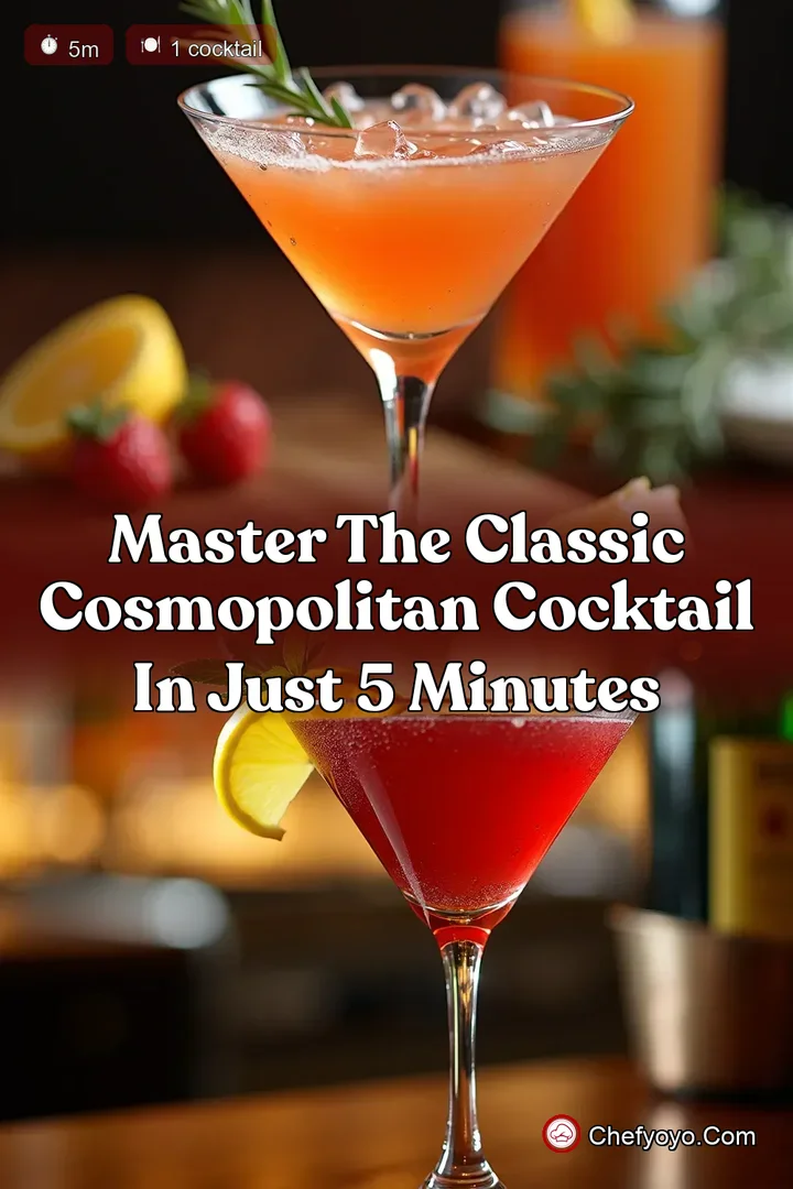 Master the Classic Cosmopolitan Cocktail in Just 5 Minutes