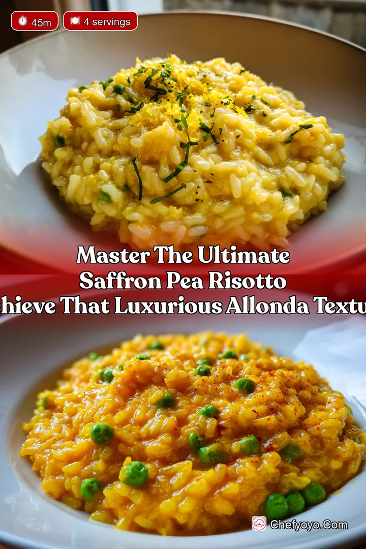 Master the Ultimate Saffron Pea Risotto Achieve That Luxurious Allonda Texture