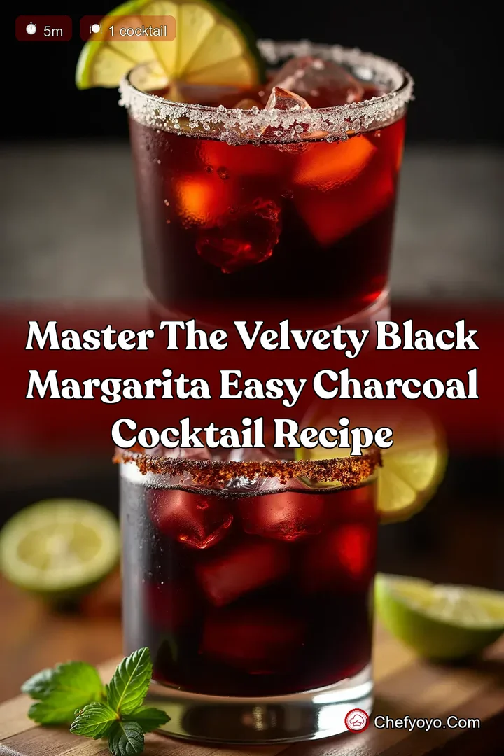 Master the Velvety Black Margarita Easy Charcoal Cocktail Recipe