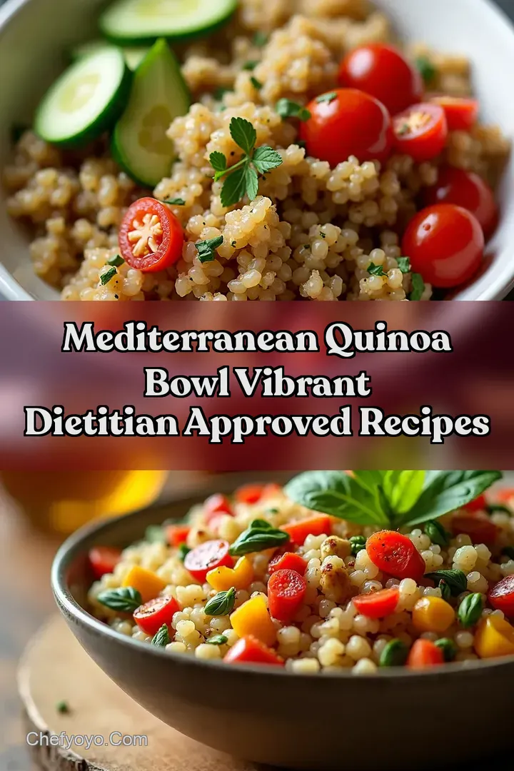 Mediterranean Quinoa Bowl Vibrant Dietitian Approved Recipes