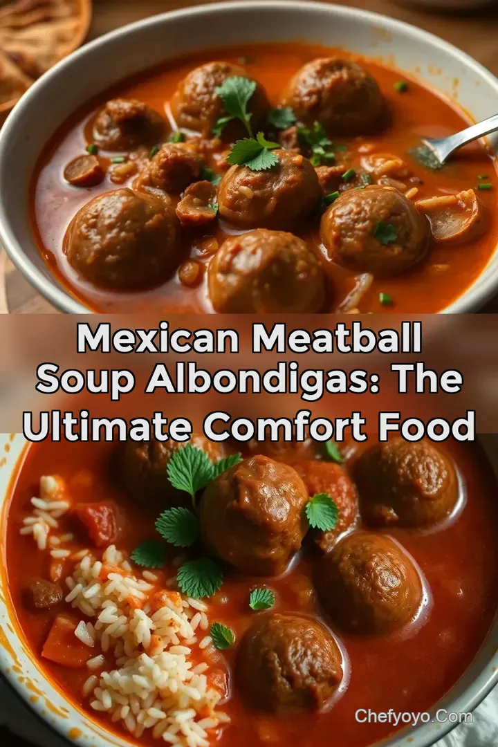 Mexican Meatball Soup Albondigas: The Ultimate Comfort Food