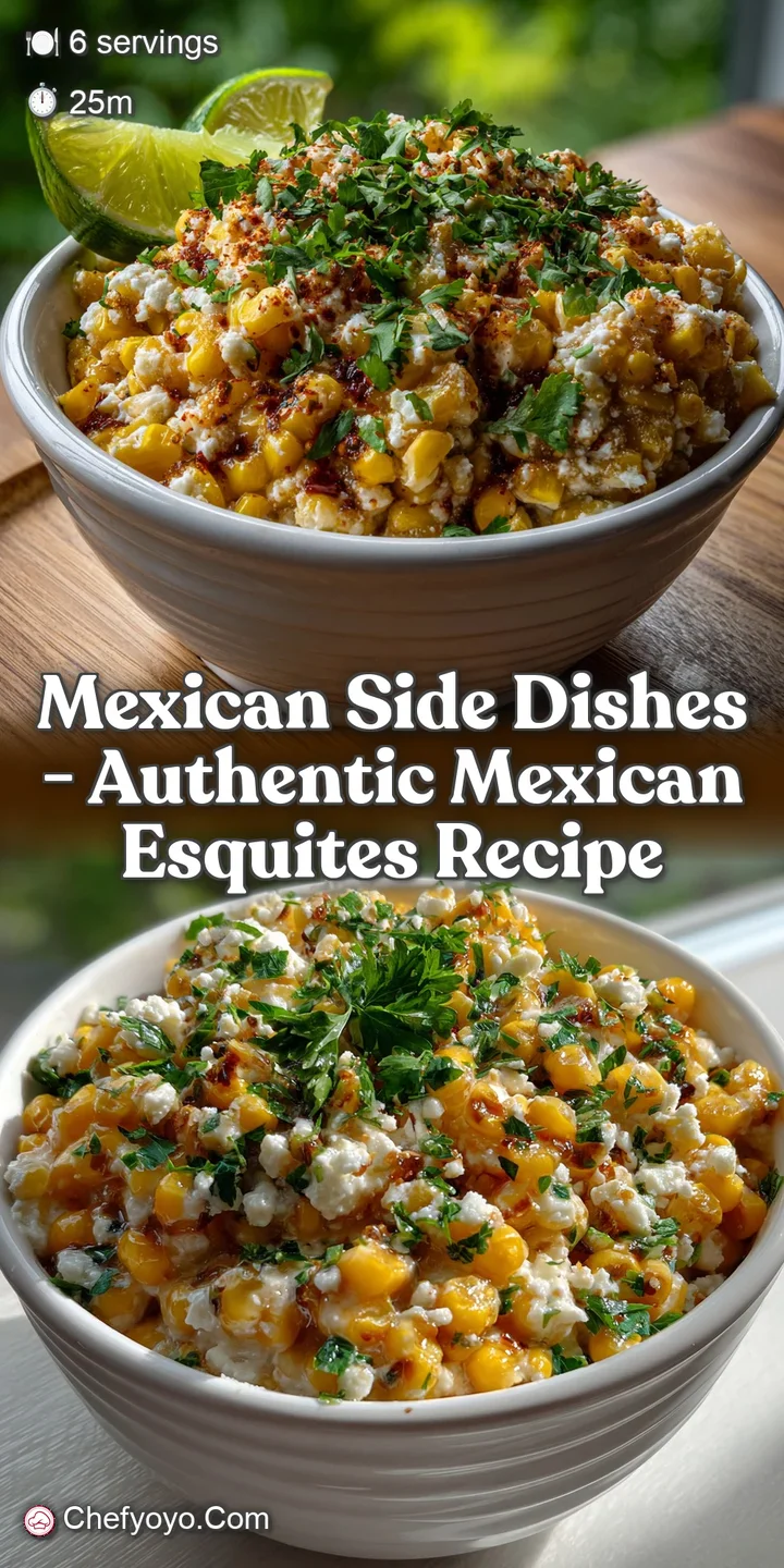 mexican side dishes - Authentic Mexican Esquites Recipe