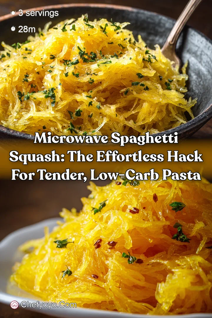Microwave Spaghetti Squash: The Effortless Hack for Tender Low-Carb Pasta