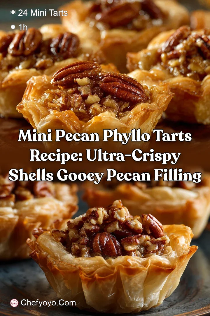 Mini Pecan Phyllo Tarts Recipe: Ultra-Crispy Shells Gooey Pecan Filling