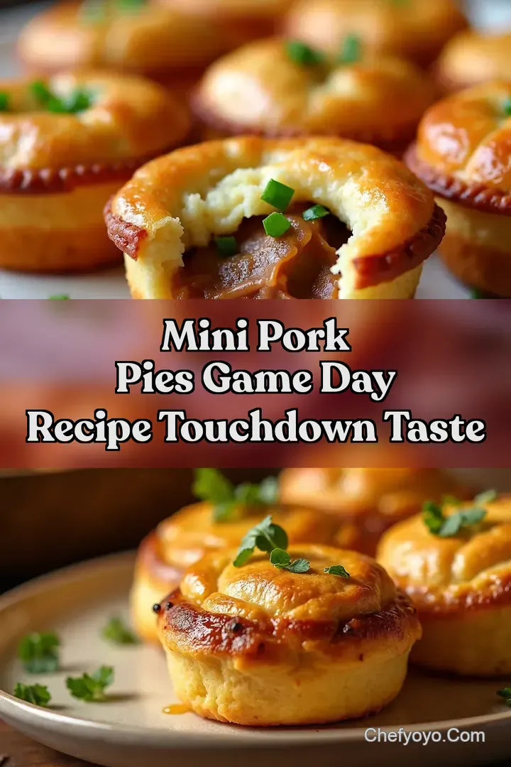 Mini Pork Pies Game Day Recipe Touchdown Taste