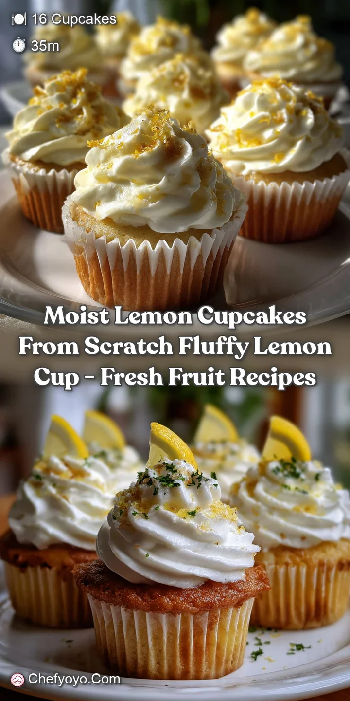 Moist Lemon Cupcakes From Scratch Fluffy Lemon Cup - Fresh Fruit Recipes