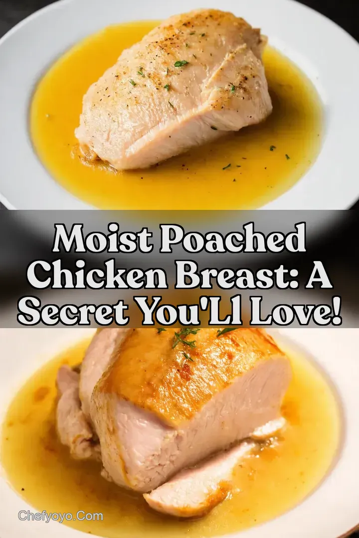 Moist Poached Chicken Breast: A Secret You' ll Love! : PIN FOR LATER Moist Poached Chicken Breast: A Secret You' ll Love!