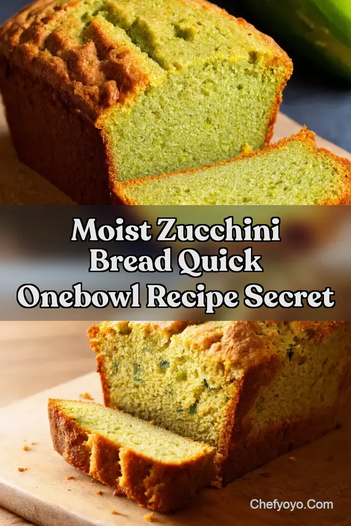 Moist Zucchini Bread Quick OneBowl Recipe Secret : PIN FOR LATER Moist Zucchini Bread Quick OneBowl Recipe Secret