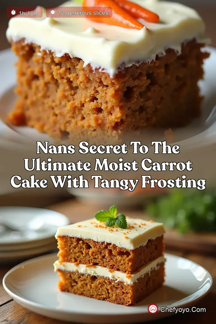 Nans Secret to the Ultimate Moist Carrot Cake with Tangy Frosting