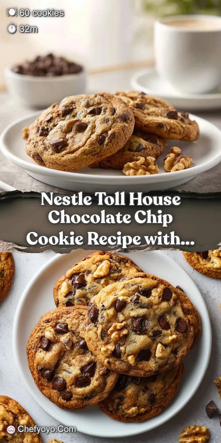 Close-up of a freshly baked cookie, revealing gooey melted chocolate chips and toasted walnut pieces.
