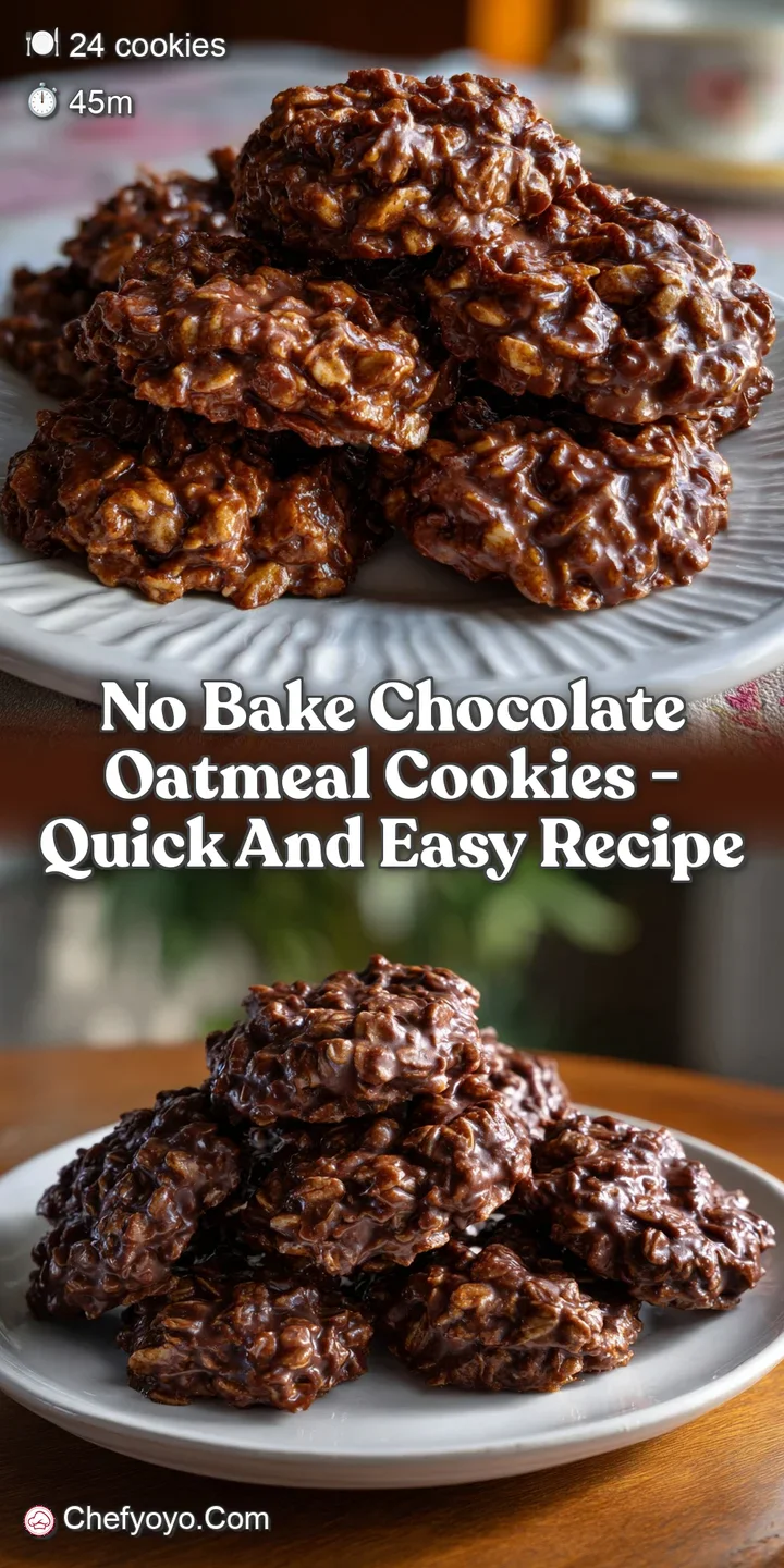no bake chocolate oatmeal cookies - Quick and Easy Recipe