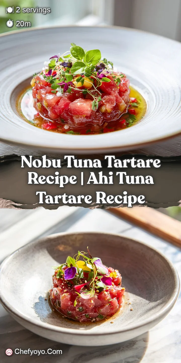 Close-up of fresh, diced tuna with a silky smooth finish. Rich color and delicate texture are highlighted in sharp detail.