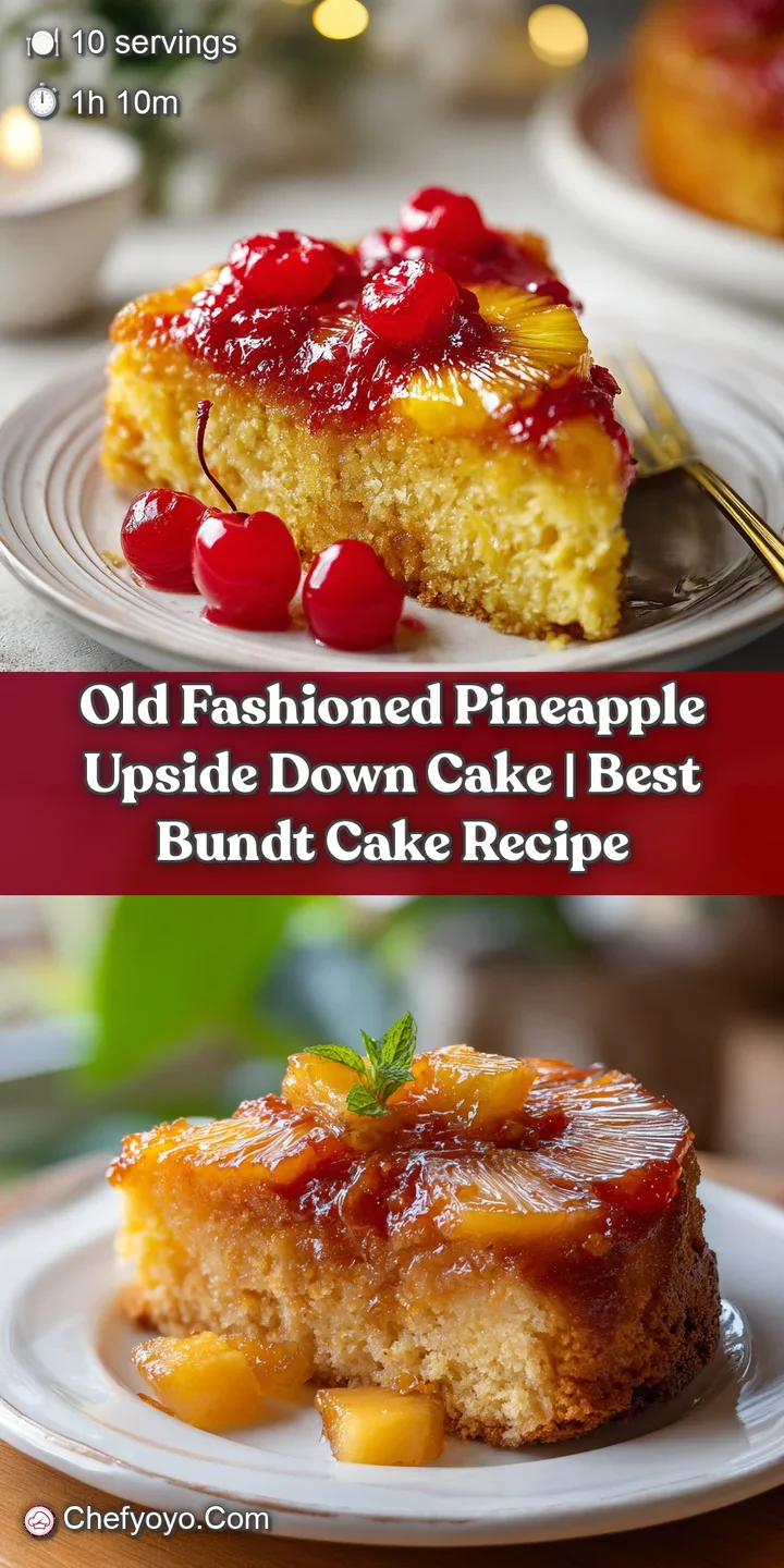 Close-up of moist cake with a bubbly, caramelized pineapple ring and a cherry jewel on top.