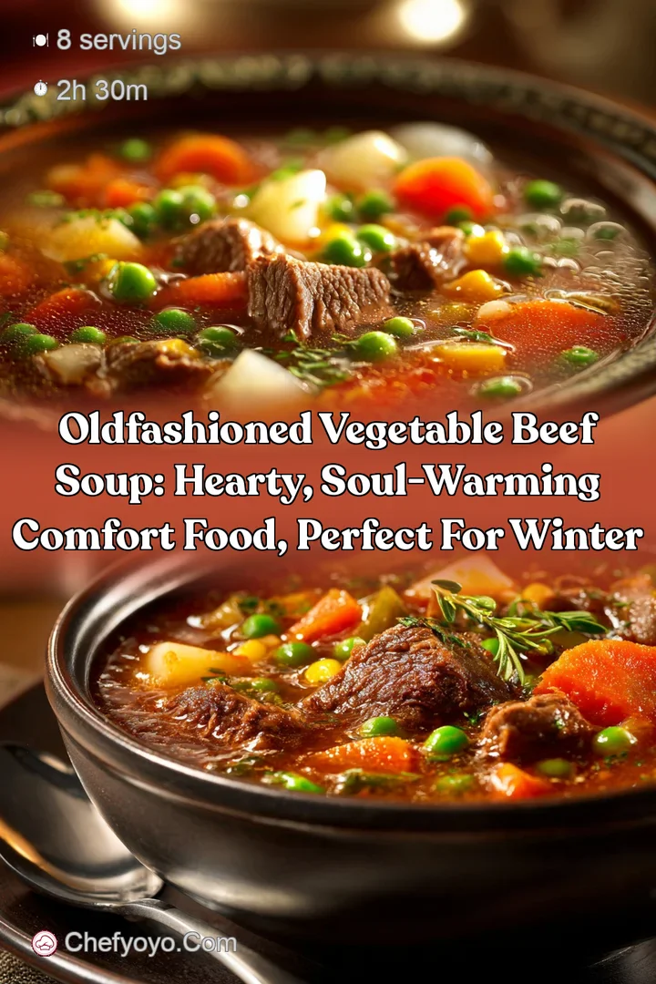 OldFashioned Vegetable Beef Soup: Hearty Soul-Warming Comfort Food Perfect for Winter