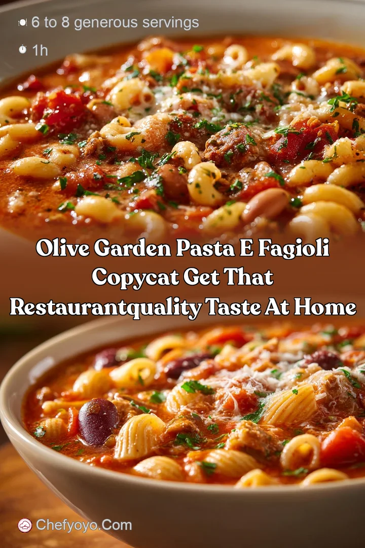 Olive Garden Pasta e Fagioli Copycat Get that RestaurantQuality Taste at Home
