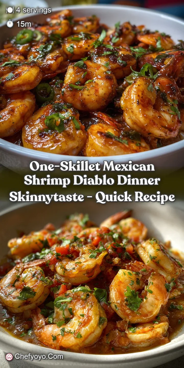 One-Skillet Mexican Shrimp Diablo Dinner Skinnytaste - Quick Recipe