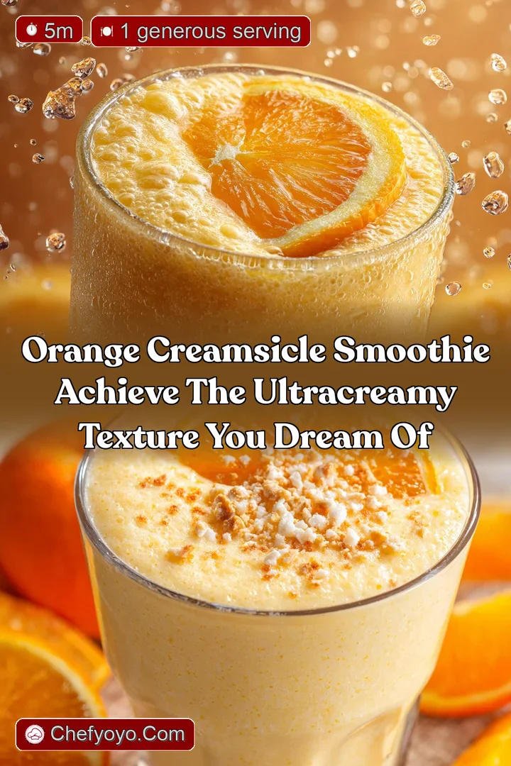 Orange Creamsicle Smoothie Achieve the UltraCreamy Texture You Dream Of