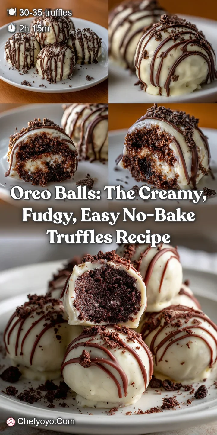 Oreo Balls: The Creamy Fudgy Easy No-Bake Truffles Recipe
