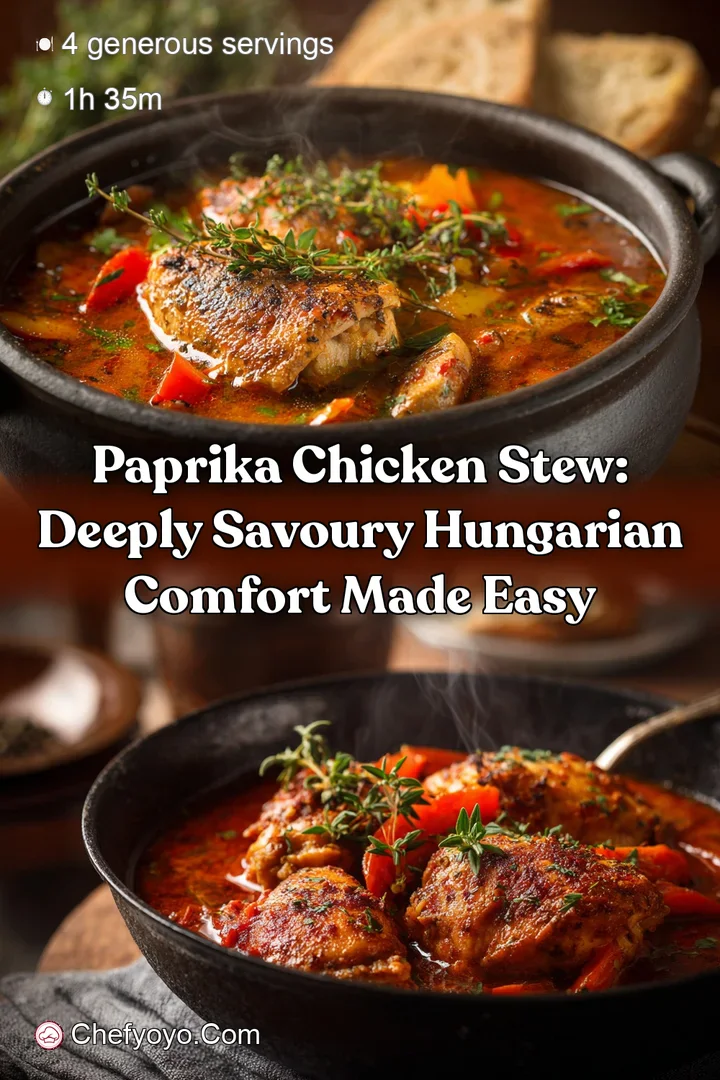 Paprika Chicken Stew: Deeply Savoury Hungarian Comfort Made Easy