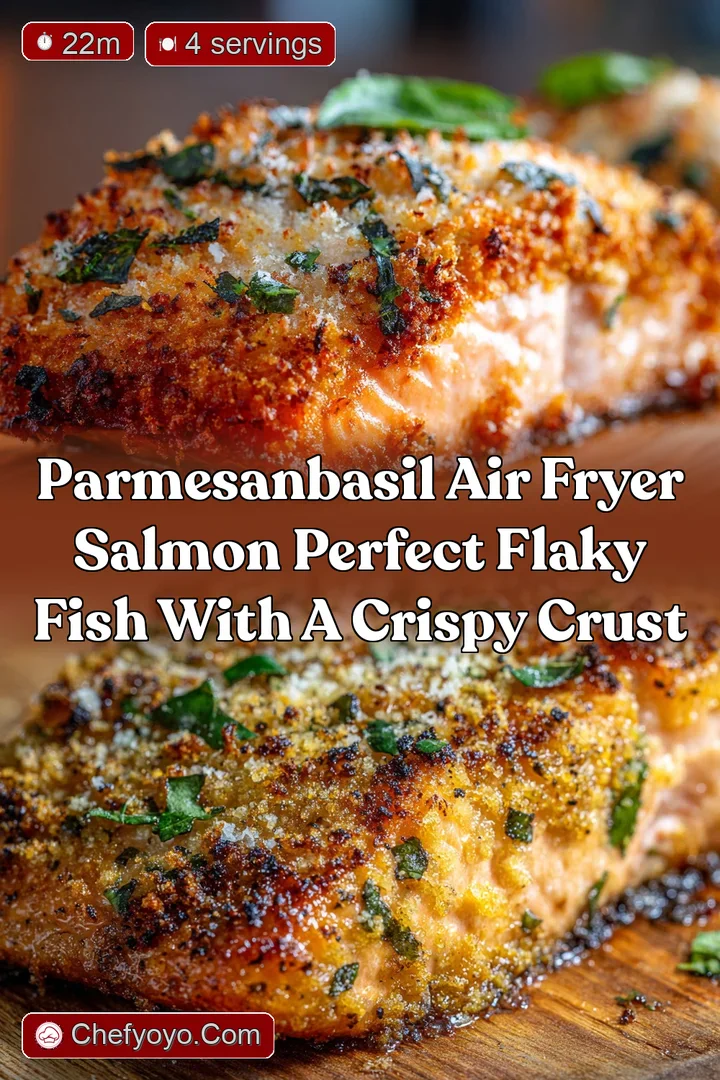 ParmesanBasil Air Fryer Salmon Perfect Flaky Fish with a Crispy Crust