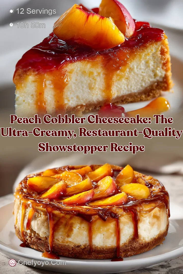 Peach Cobbler Cheesecake: The Ultra-Creamy Restaurant-Quality Showstopper Recipe