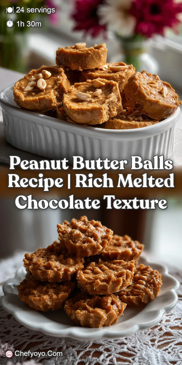 Peanut Butter Balls Recipe | Rich Melted Chocolate Texture