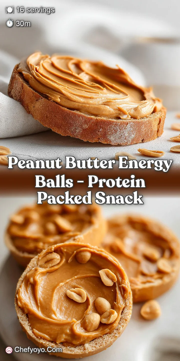 Close-up of a rich, dark peanut butter energy ball showing a slightly cracked surface and visible peanut flecks within.