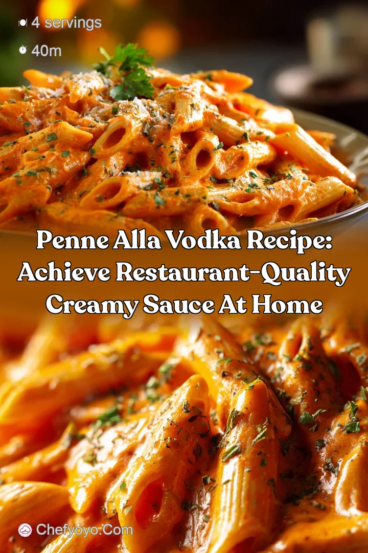 Penne alla Vodka Recipe: Achieve Restaurant-Quality Creamy Sauce at Home