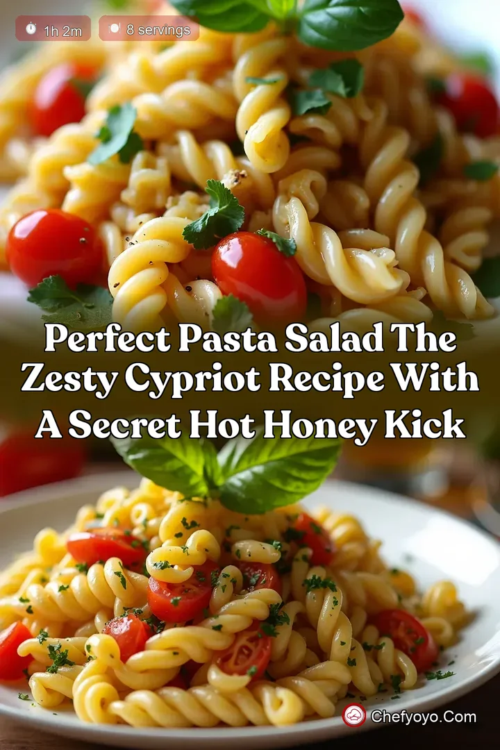 Perfect Pasta Salad The Zesty Cypriot Recipe With A Secret Hot Honey Kick