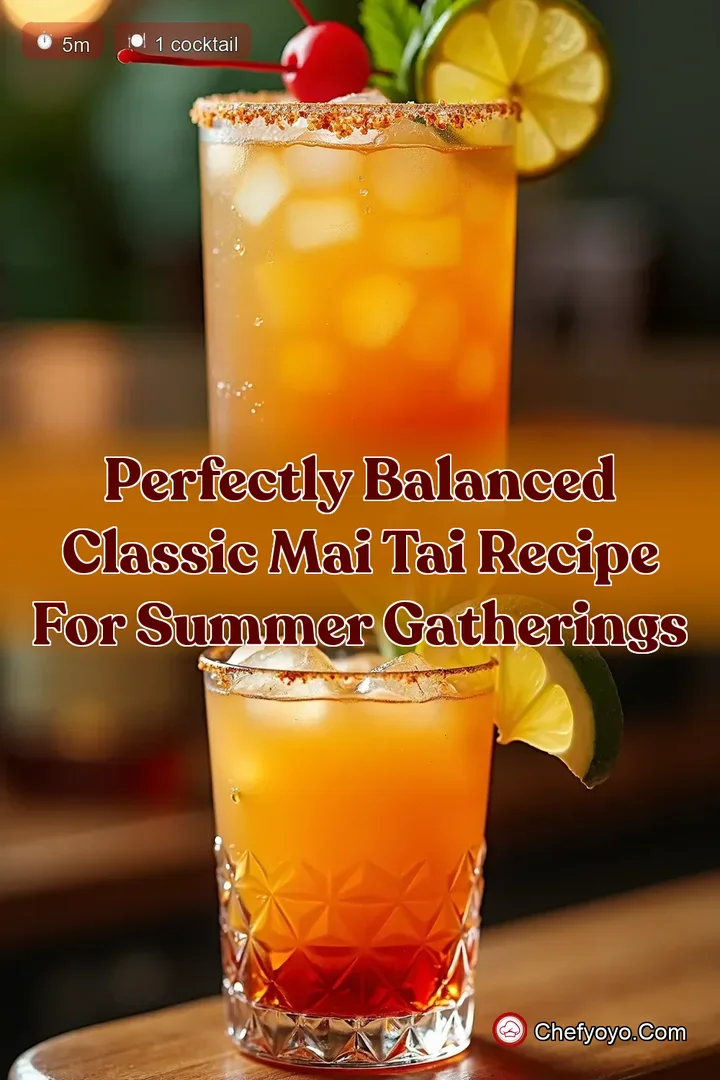 Perfectly Balanced Classic Mai Tai Recipe for Summer Gatherings