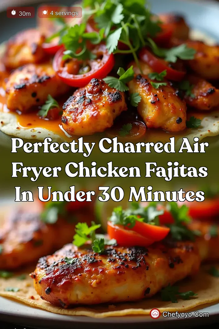 Perfectly Charred Air Fryer Chicken Fajitas in Under 30 Minutes