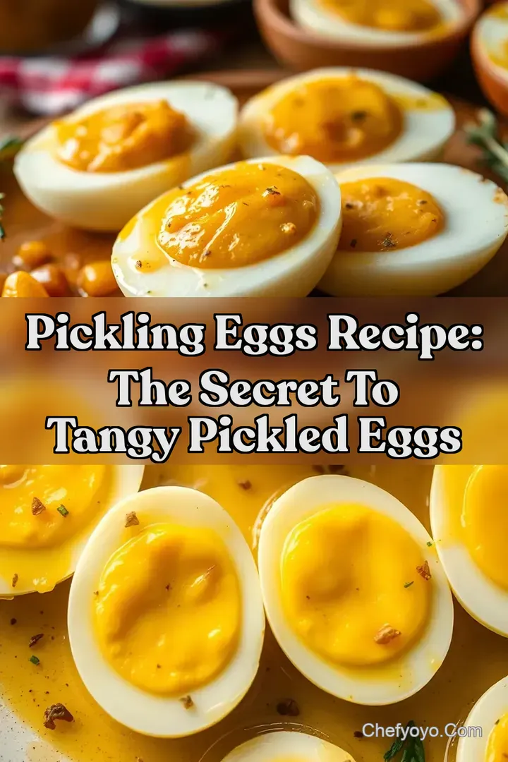 Pickling Eggs Recipe: The Secret to Tangy Pickled Eggs