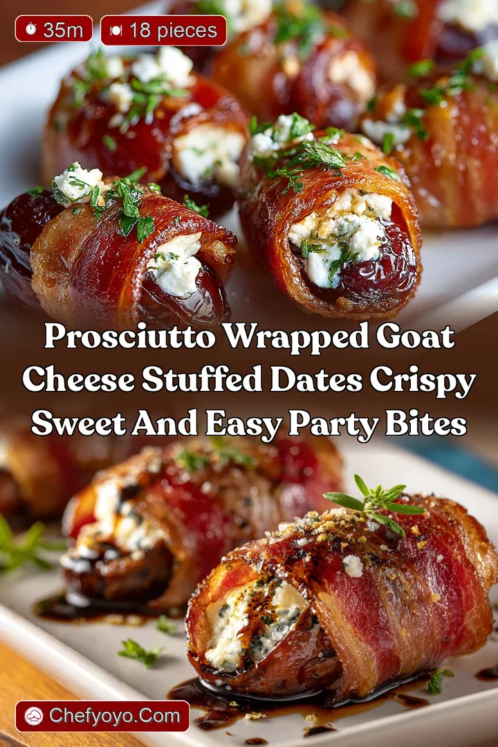 Prosciutto Wrapped Goat Cheese Stuffed Dates Crispy Sweet and Easy Party Bites