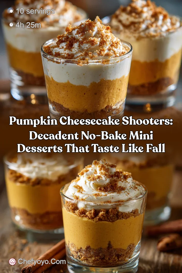 Pumpkin Cheesecake Shooters: Decadent No-Bake Mini Desserts That Taste Like Fall