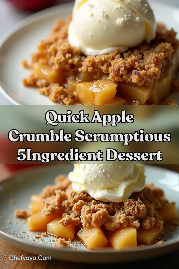 Quick Apple Crumble Scrumptious 5Ingredient Dessert