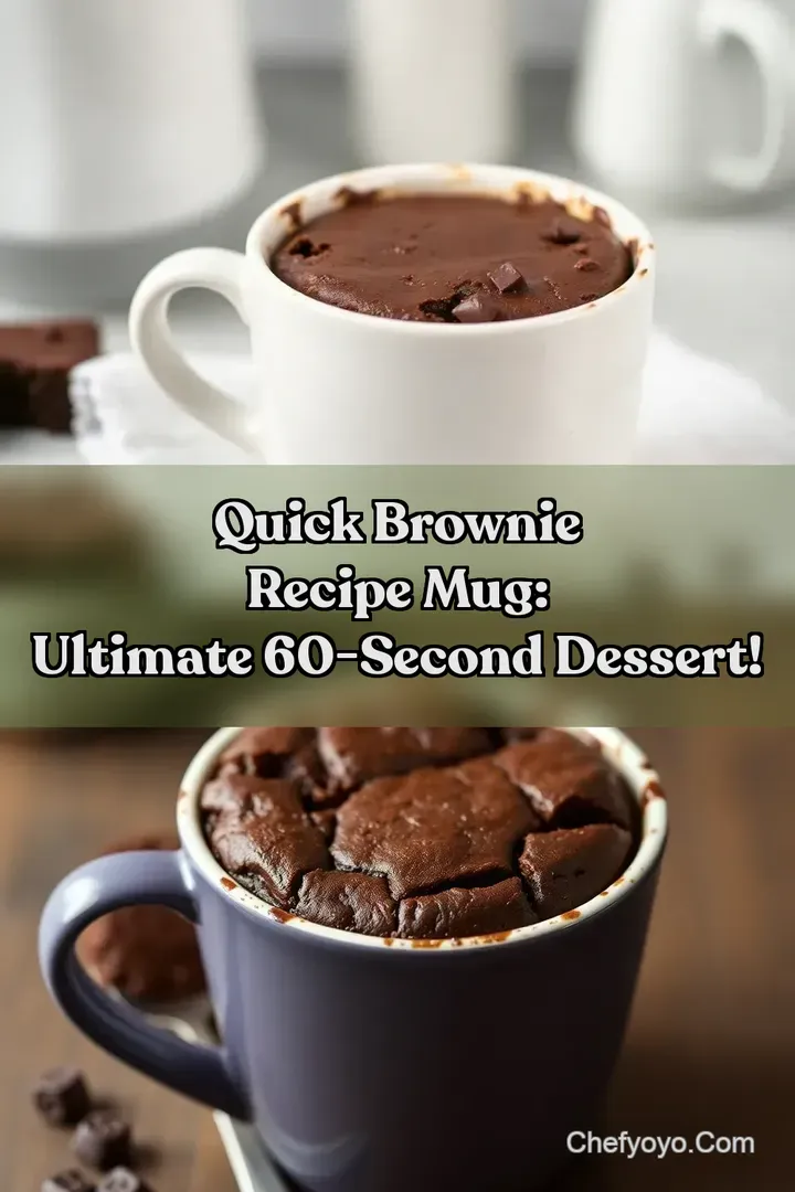 Quick Brownie Recipe Mug: Ultimate 60-Second Dessert! : PIN FOR LATER Quick Brownie Recipe Mug: Ultimate 60-Second Dessert!