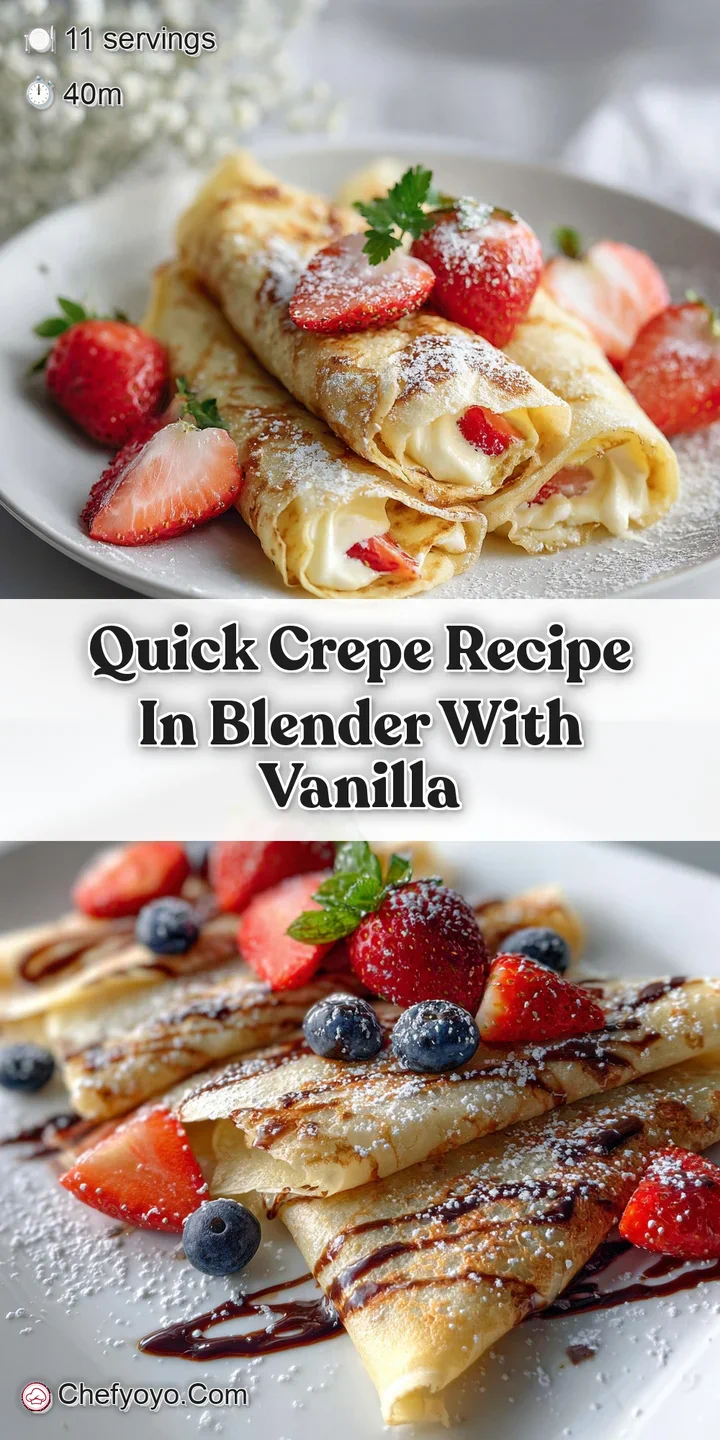 Close-up of a soft crepe, its light batter speckled with vanilla bean. Ready for a sweet or savory filling. Delicious!