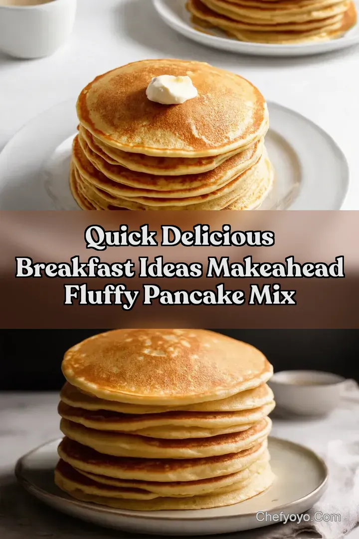 Quick Delicious Breakfast Ideas MakeAhead Fluffy Pancake Mix