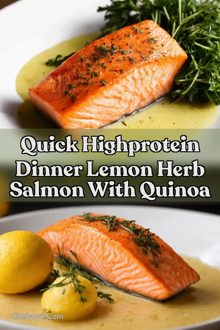 Quick HighProtein Dinner Lemon Herb Salmon with Quinoa