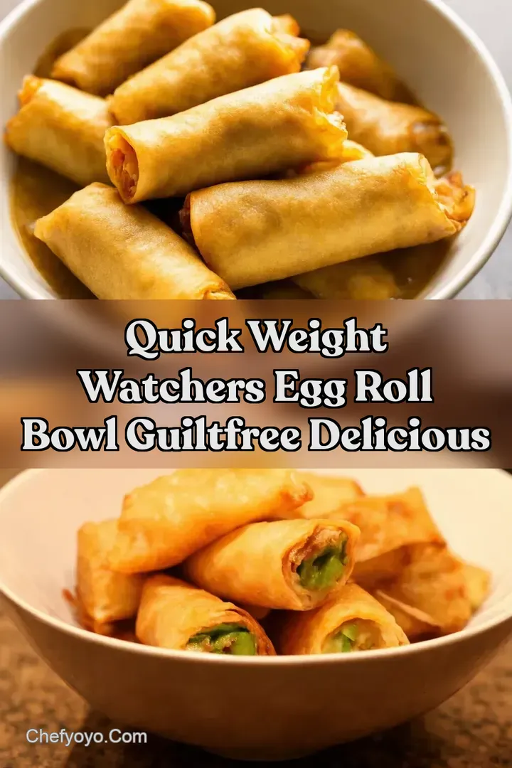 Quick Weight Watchers Egg Roll Bowl GuiltFree Delicious
